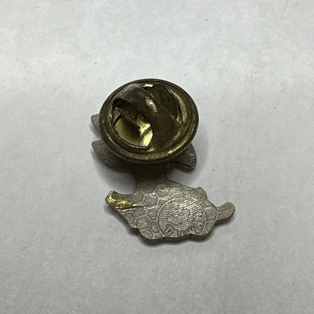 Dalmation Fire Dog Pin Vintage Enamel Inlay Hat Pin Tie Tack Spotted Firehouse